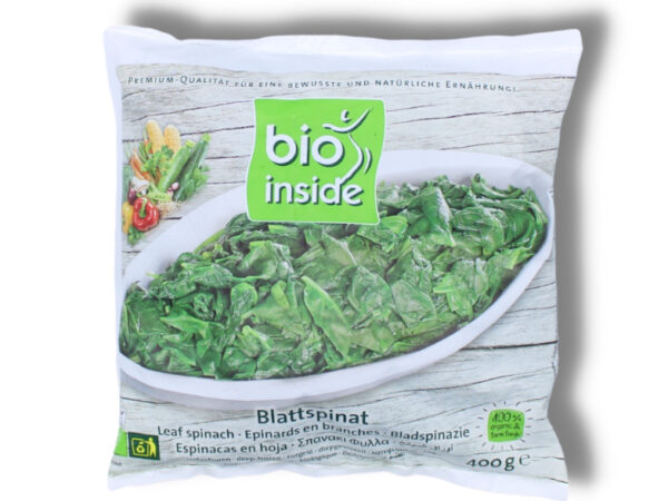 BIO INSIDE Organic Leaf Spinach 400g