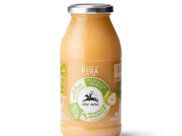 Organic 100% pear juice glass bottle 500ml
