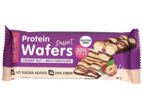 CHIKALAB Glazed Wafer Bar With flavour Creamy Nut Dessert