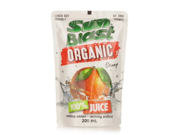 Organic Juice Orange 200ML Sunblast