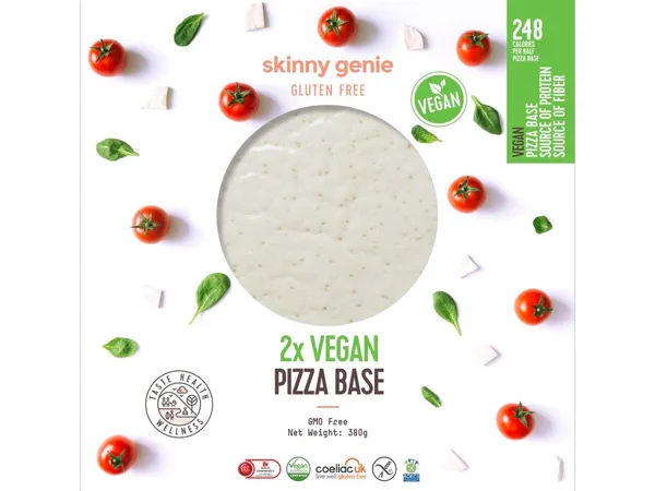 Vegan Plain Gluten Free Pizza Base 26cm - 2 Pieces