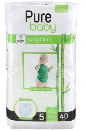 PURE BABY - ECO Training pants Size 5 Junior 40 pieces