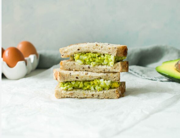 Organic Egg Avocado Sandwich