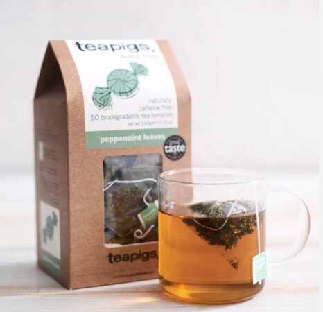 Organic Green Tea With Mint Cup
