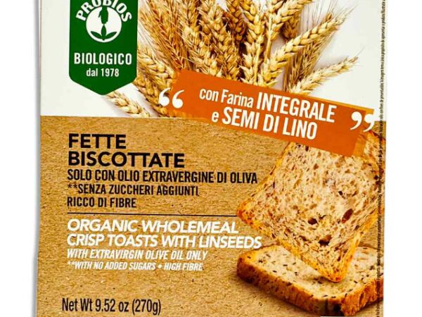 Organic Whole Wheat Crisp Toasts 270g