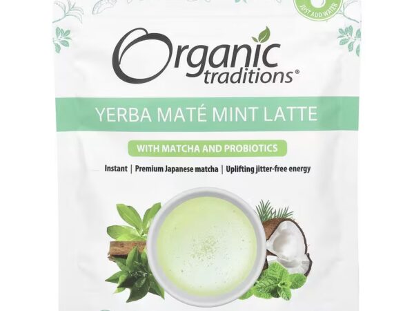 Organic Traditions Matcha Latte Tea with Probiotics 150g
