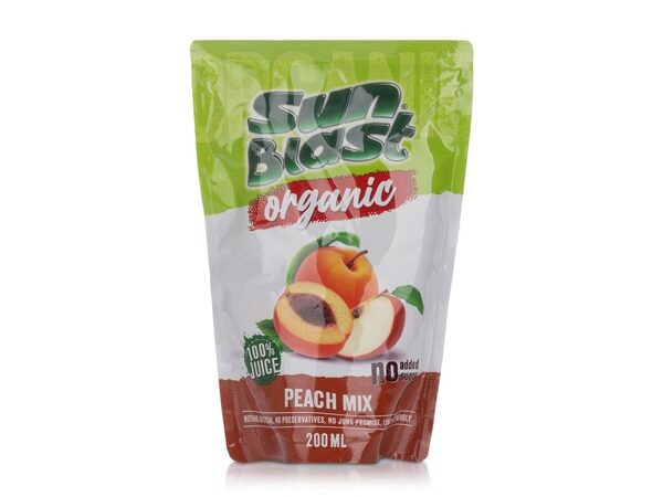 Organic Juice Peach Mix 200ML Sunblast