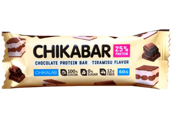 CHIKABAR Chocolate Protein Bar TIRAMISU