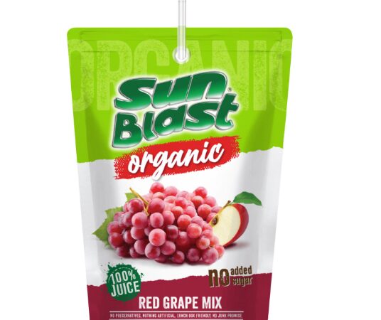 Organic Juice APPLE&GRAPE Fruit 200ML Sunblast
