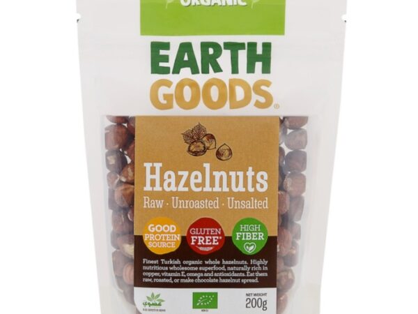 Earth Goods Organic Hazelnuts 200G