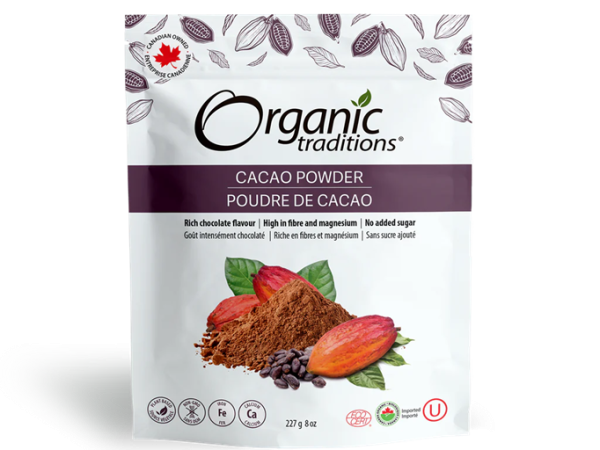 Organic Traditions Cacao Powder 227G