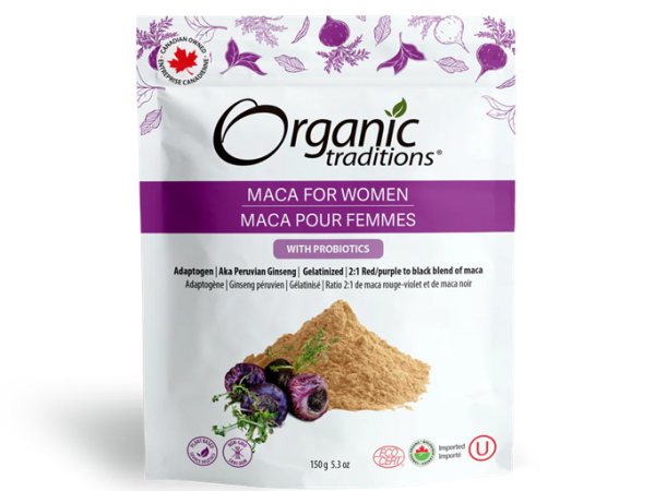 Organic Traditions Maca WOMENS W/PROBIOTICS Powder 150G