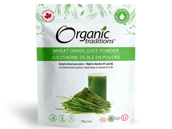 Organic Traditions Wheatgrass Juice Powder 150G