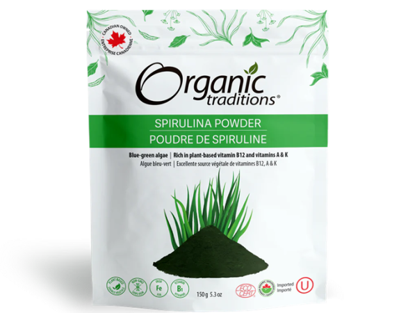 Organic Traditions Spirulina Powder 150G
