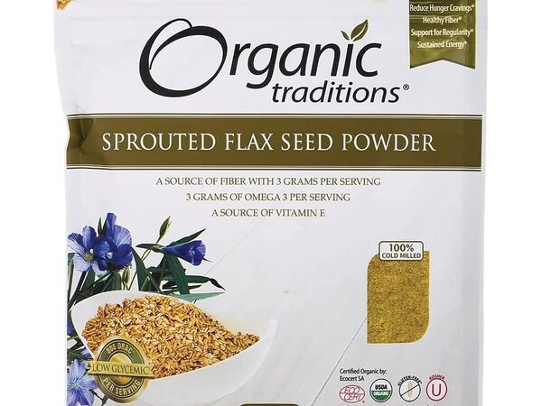 Organic Traditions Sprouted Omega Flax Seed Powder 227G