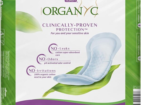 Organyc Light Incontinence Moderate Pads-20Pc