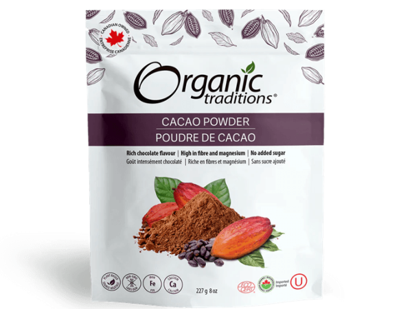 Organic Traditions Cacao Powder 227G