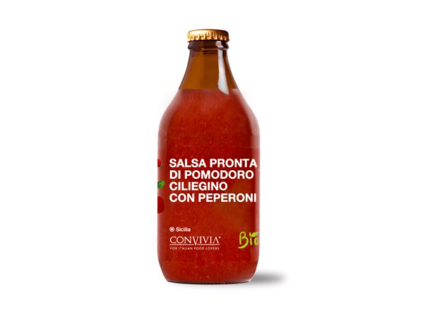 Organic Cherry Tomato Sauce With Pepperoni