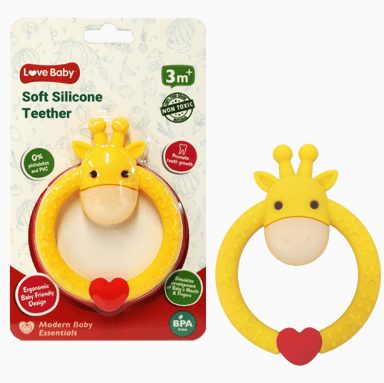 Love Baby Soft Silicone Teether Giraffe 1s