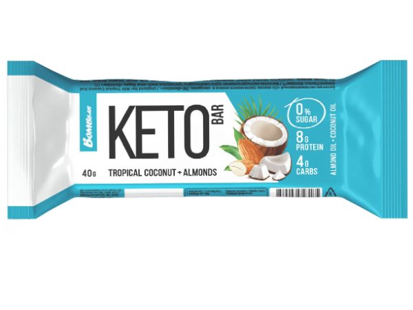 BOMBBAR Keto Bar Tropical Coconut + Almonds