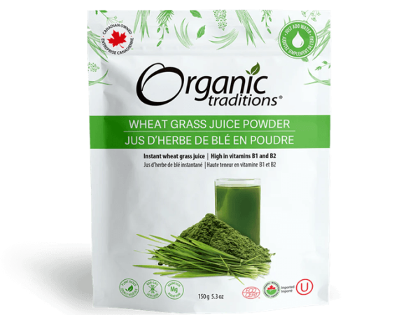 Organic Traditions Wheatgrass Juice Powder 150G