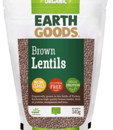 Organic Brown Lentils 340g