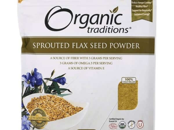 Organic Traditions Sprouted Omega Flax Seed Powder 227G