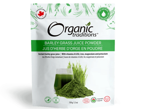 Organic Traditions Barley Grass Juice Powder 150G