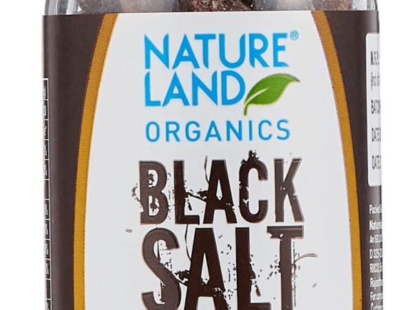 Organic Black Salt Crystals with Grinder 100Gm Natureland