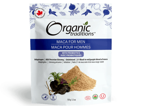 Organic Traditions Maca MENS With Probiotics Powder 150G