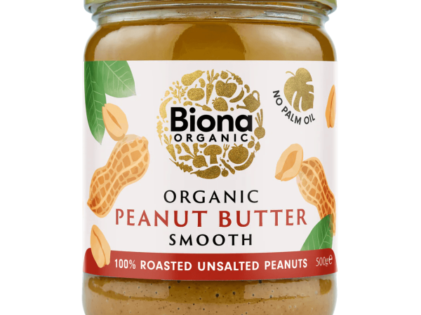 Biona Peanut Butter Organic SMOOTH/ No Salt 500G