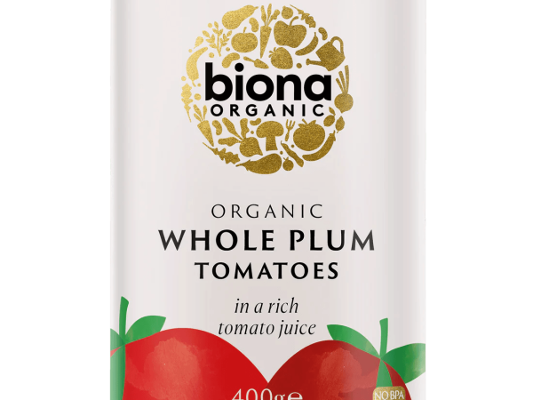 Biona Whole Plum Peeled Tomatoes Organic 400G