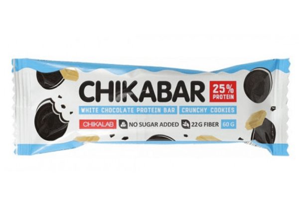 CHIKABAR Chocolate Protein Bar CRUNCHY COOKIES