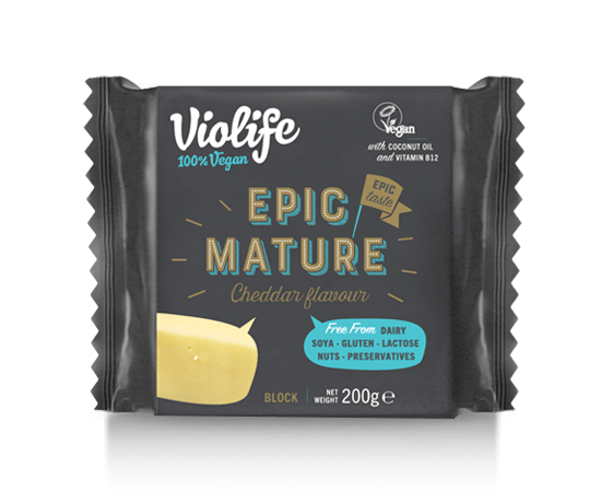 Violife Epic Vegan Mature Cheddar Cheese Block