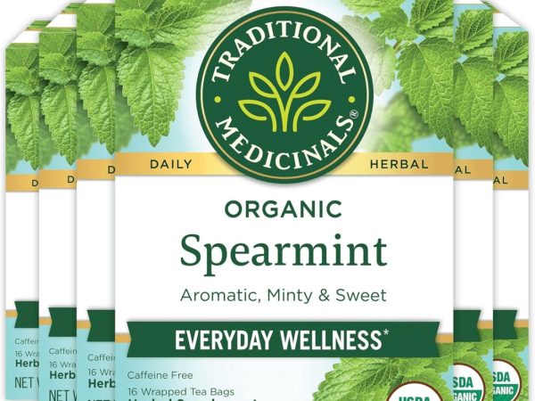 Traditional Medicinals Organic Spearmint – 16 Tea Bags