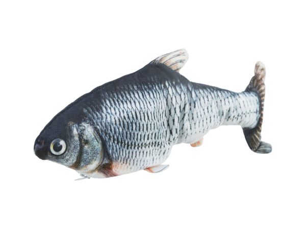 Trixie Wiggly Fish with Catnip Cat Toy - GREY/30CM