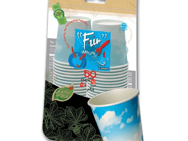 Fun® Paper Cup 6.5oz - Blue Skies [P:50pcx20pkts]