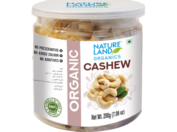 Natureland Organic Cashews – 200g