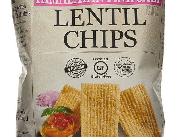 The Daily Crave Lentil Chips Himalayan Pink Salt 120g