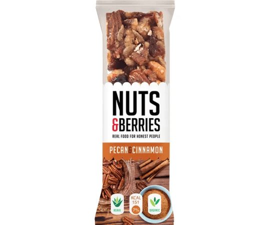 Nuts & Berries Organic Pecan & Cinnamon 30g