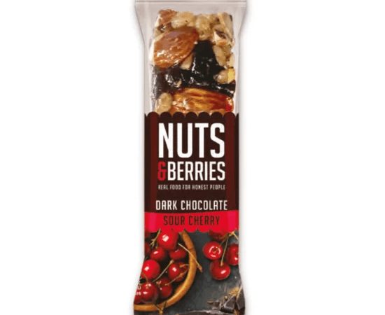 Nuts & Berries Organic Dark Chocolate Sour Cherry 40g