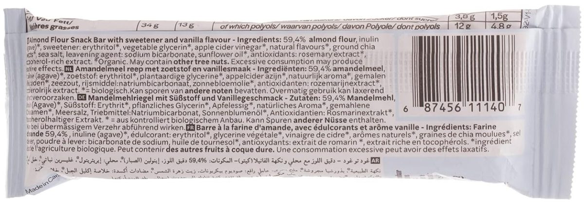 GOOD TO GO KETO BAR VANILLA ALMOND 40G - Image 2