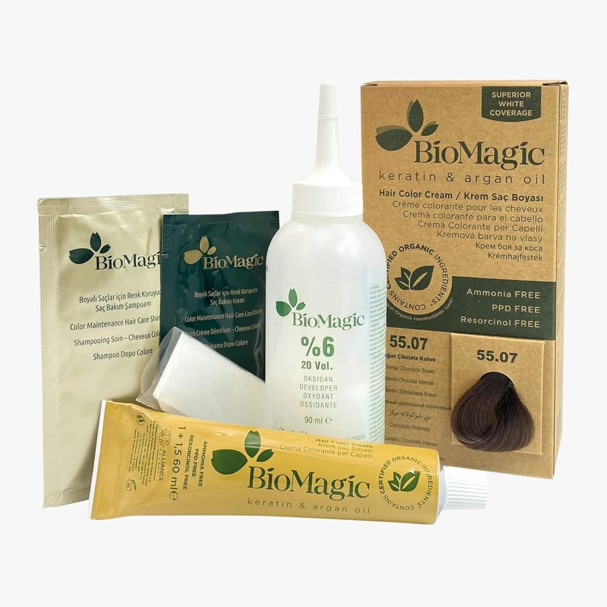 Biomagic Hair Color C K 55/07 Intense Chocolate Brown - Image 2