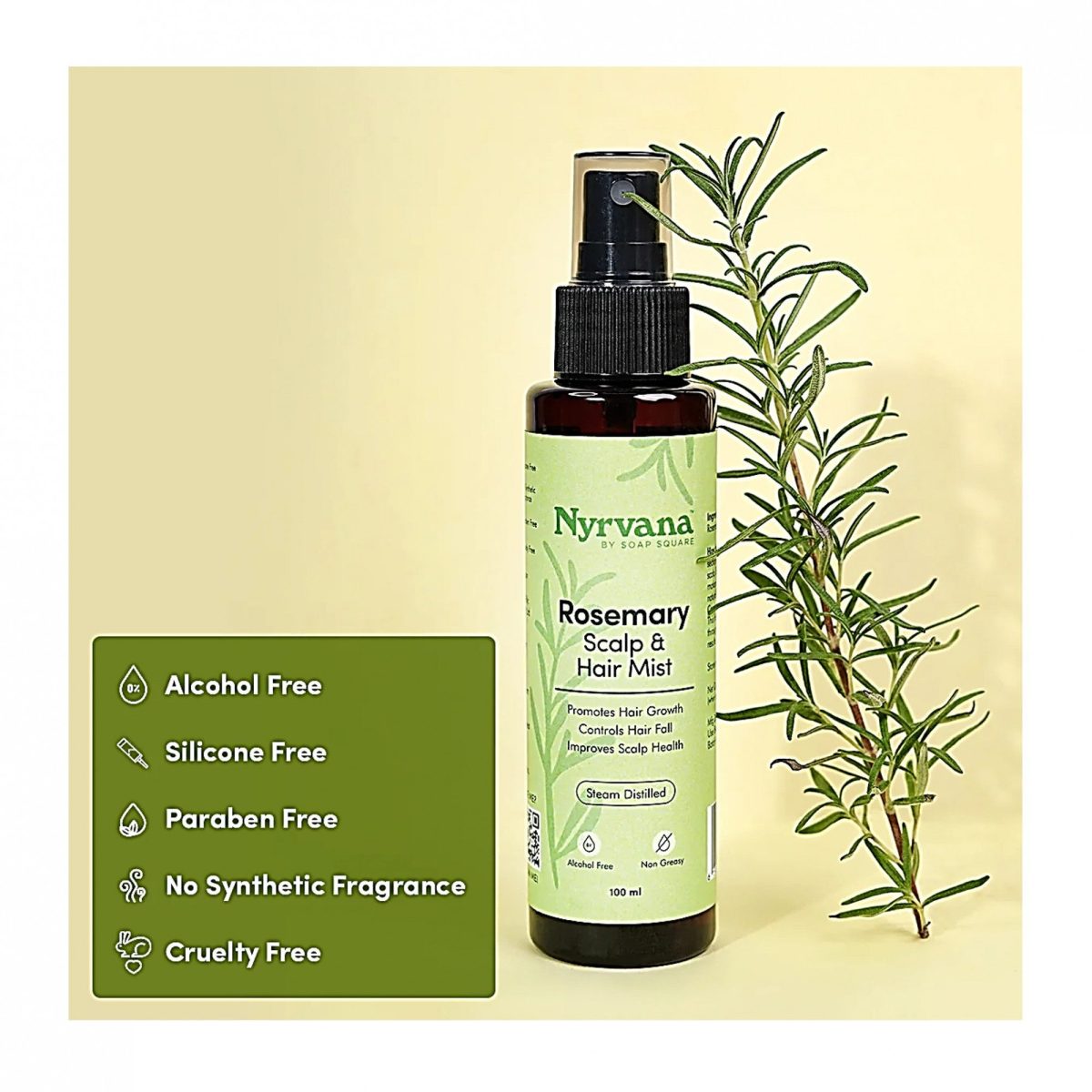Rosemary Scalp & Hair Mist-100ml - Image 2