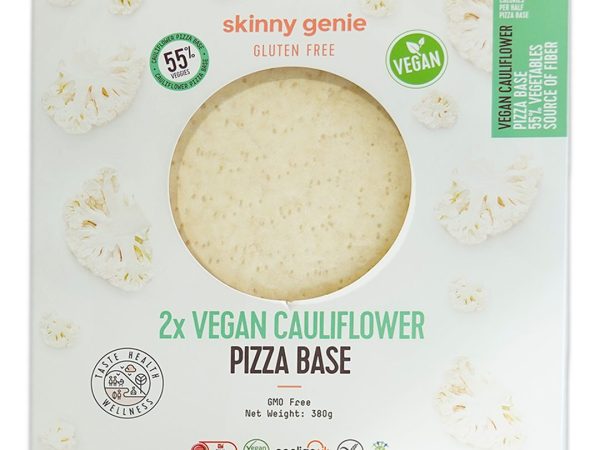 Vegan Cauliflower Gluten Free Pizza Base 26cm - 2 Pieces
