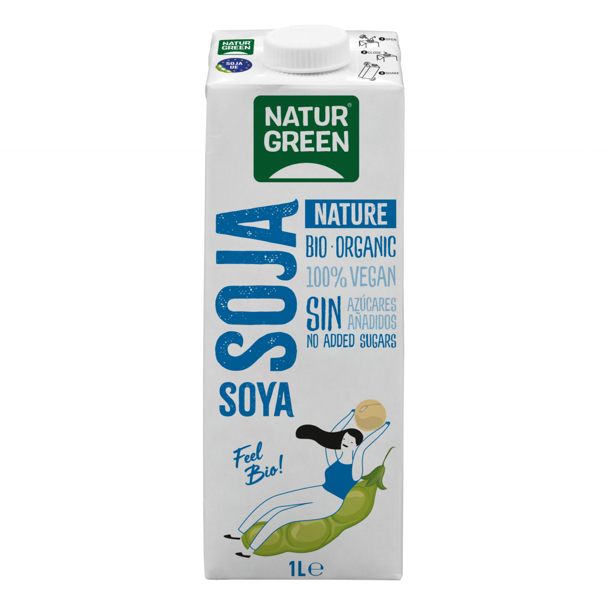 Laboratorios Organic Soya Drink Natural – 1L - Image 1