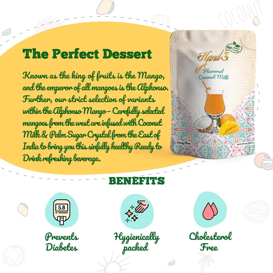 image.png Hands Coconut Milk Mango Flavored 200ml - Image 3