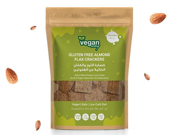 Veganway Almond Flax Crackers 100G