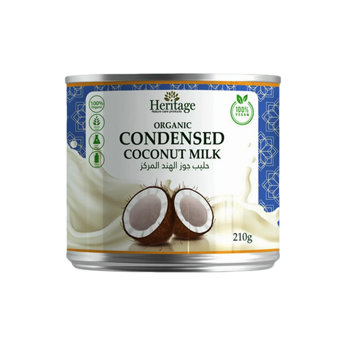 Heritage Organic Condensed Coconut Milk 210ml - Image 1