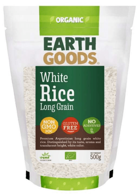 156d71d1 Organic Long White Rice 500g - Image 1